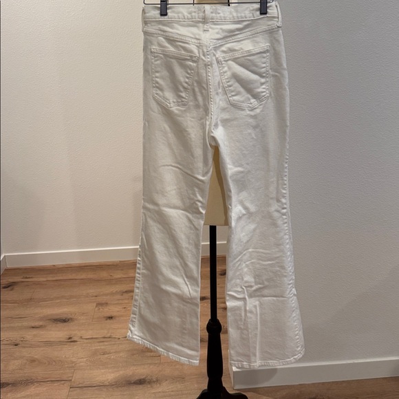 High waisted white denim Flare Jeans - Picture 10 of 11